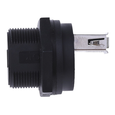 RS PRO Straight, Panel Mount, Socket Type A 2.0 IP67 USB Connector