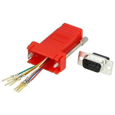 MH Connectors D-sub Adapter Female 9 Way D-Sub to Female RJ45
