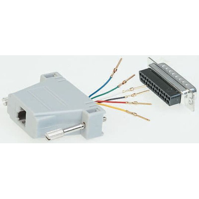Roline D Sub Adapter Male 25 Way D-Sub to Female RJ45