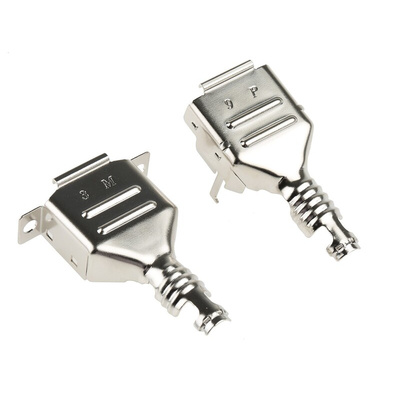 3M 3357 Series Steel D Sub Backshell, 9 Way, Strain Relief