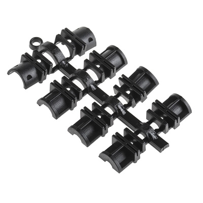 MH Connectors MHDTZK-BK Series Zinc D Sub Backshell, 9 Way, Strain Relief