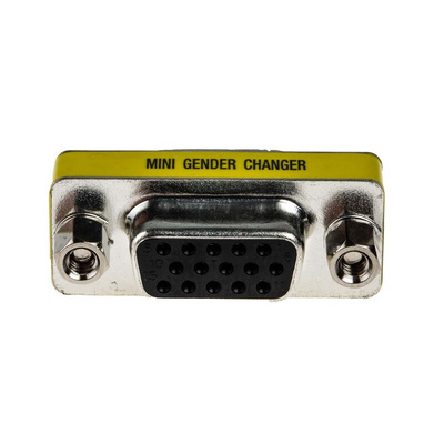 RS PRO D Sub Adapter Female 15 Way D-Sub to Female 15 Way D-Sub