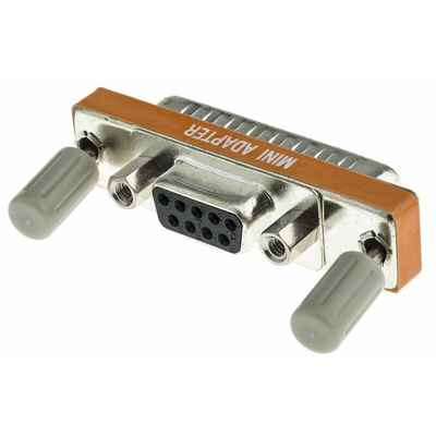 RS PRO D Sub Adapter Male 25 Way D-Sub to Female 9 Way D-Sub