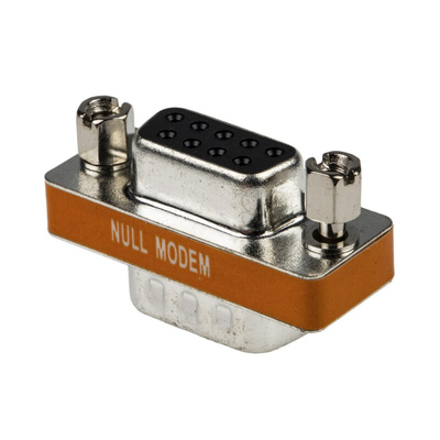 RS PRO D Sub Adapter Male 9 Way D-Sub to Female 9 Way D-Sub