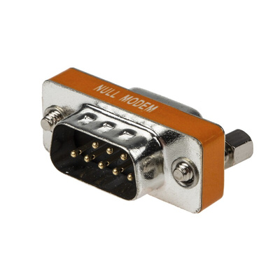 RS PRO D Sub Adapter Male 9 Way D-Sub to Female 9 Way D-Sub