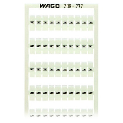 Wago, 209 Marker Card for use with  for use with Terminal Blocks