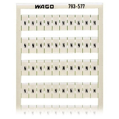 Wago, 793 Marker Card for use with  for use with Terminal Blocks