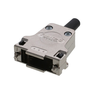 FCT from Molex FMK Series Die Cast Zinc D Sub Backshell, 15 Way, Strain Relief