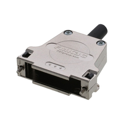 FCT from Molex FMK Series Die Cast Zinc D Sub Backshell, 25 Way, Strain Relief