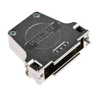 FCT from Molex FMK Series Die Cast Zinc D Sub Backshell, 25 Way, Strain Relief