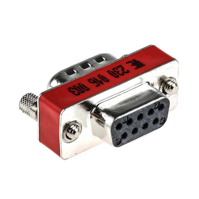 Wurth Elektronik D Sub Adapter Male 9 Way D-Sub to Female 9 Way D-Sub