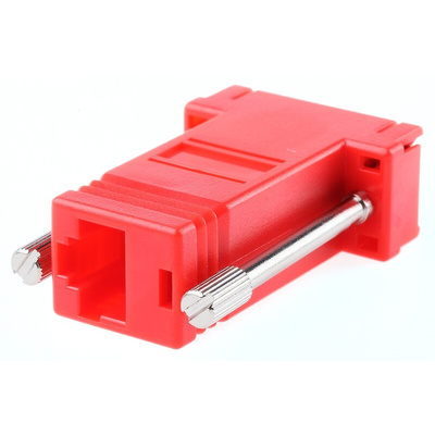 RS PRO D Sub Adapter Male 9 Way D-Sub to Female RJ45