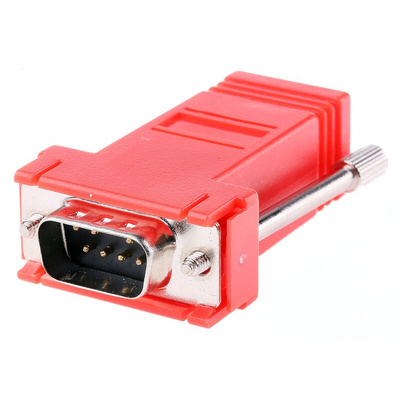 RS PRO D Sub Adapter Male 9 Way D-Sub to Female RJ45