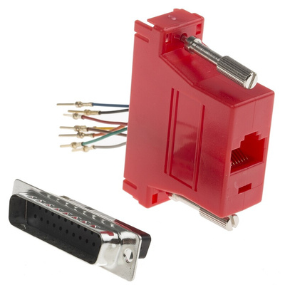 RS PRO D Sub Adapter Male 25 Way D-Sub to Female RJ45