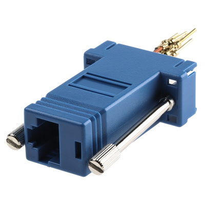 RS PRO D Sub Adapter Male 9 Way D-Sub to Female RJ45
