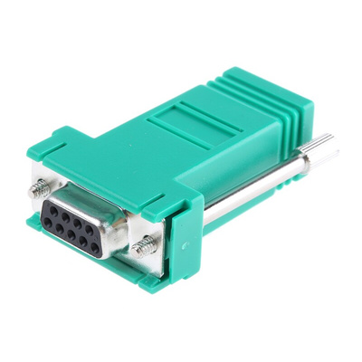 RS PRO D Sub Adapter Female 9 Way D-Sub to Female RJ45