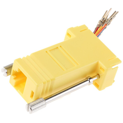RS PRO D Sub Adapter Male 9 Way D-Sub to Female RJ45