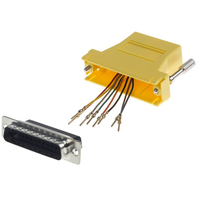 RS PRO D Sub Adapter Male 25 Way D-Sub to Female RJ45