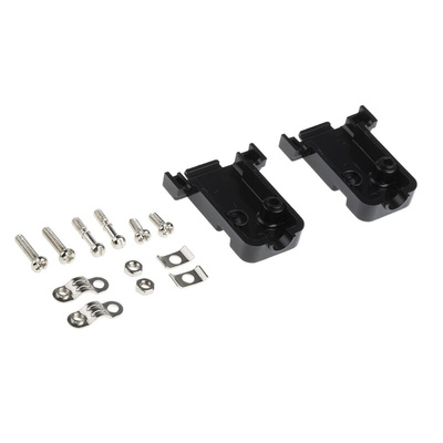 MH Connectors MHCCOV Series ABS D Sub Backshell, 9 Way, Strain Relief