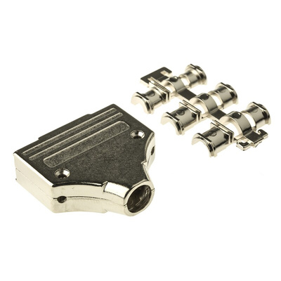 MH Connectors MHDM Series Zinc D Sub Backshell, 25 Way, Strain Relief