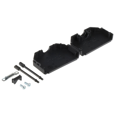 MH Connectors MHDPPK-SLIM Series Polyamide D Sub Backshell, 50 Way, Strain Relief