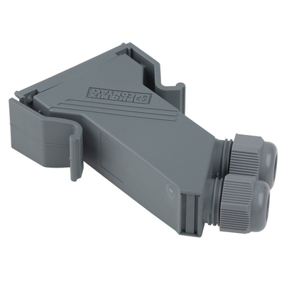 Phoenix Contact VS-09-SET-STD Series Polyamide 45 ° D Sub Backshell, 9 Way