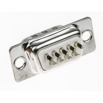 RS PRO 9 Way Panel Mount D-sub Connector Plug, 2.77mm Pitch