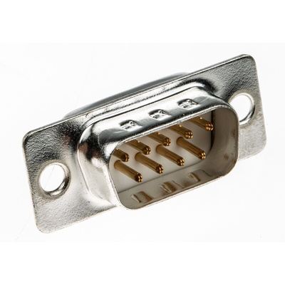 RS PRO 9 Way Panel Mount D-sub Connector Plug, 2.77mm Pitch