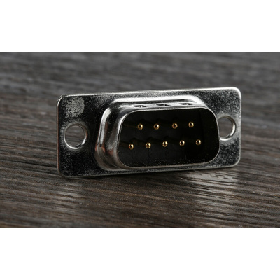 RS PRO 9 Way Panel Mount D-sub Connector Plug, 2.77mm Pitch