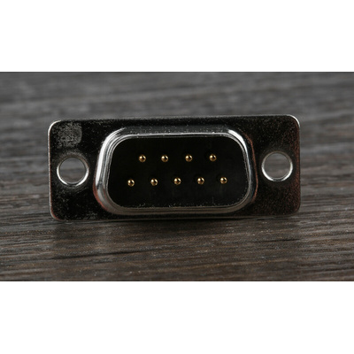 RS PRO 9 Way Panel Mount D-sub Connector Plug, 2.77mm Pitch