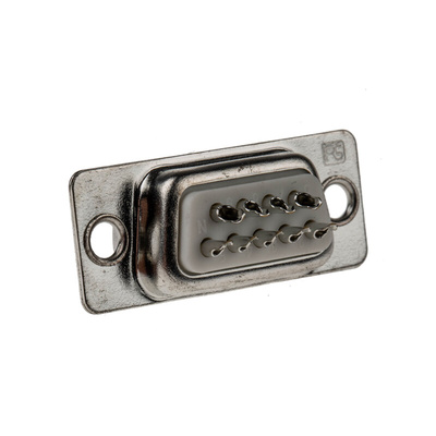 RS PRO 9 Way Panel Mount D-sub Connector Socket, 2.8mm Pitch