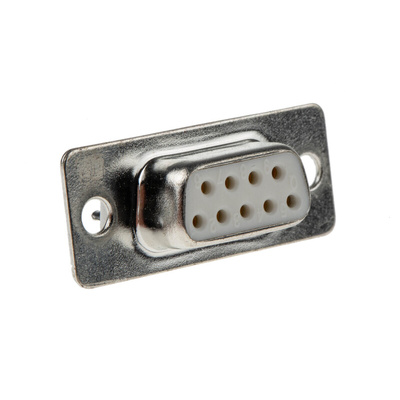 RS PRO 9 Way Panel Mount D-sub Connector Socket, 2.8mm Pitch