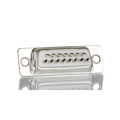 RS PRO 15 Way Panel Mount D-sub Connector Plug, 2.77mm Pitch