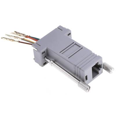 RS PRO D-sub Adapter Female 9 Way D-Sub to Female RJ45
