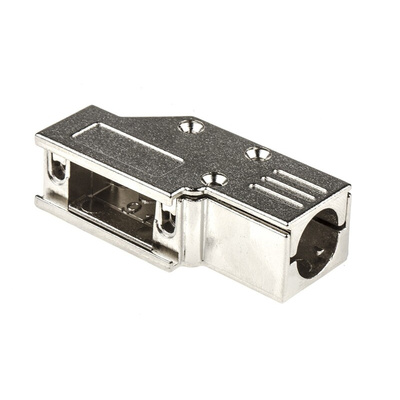 MH Connectors MHDCMR Series Zinc Right Angle D Sub Backshell, 9 Way, Strain Relief