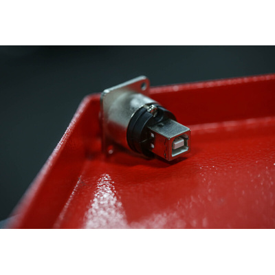 RS PRO Straight, Panel Mount, Socket Type A to B 2.0 USB Connector