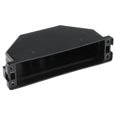ITT Cannon DL Series Thermoplastic Right Angle D Sub Backshell, 156 Way, Strain Relief