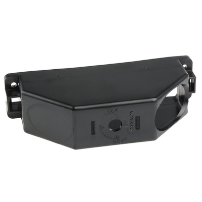 ITT Cannon DL Series Thermoplastic Right Angle D Sub Backshell, 156 Way, Strain Relief