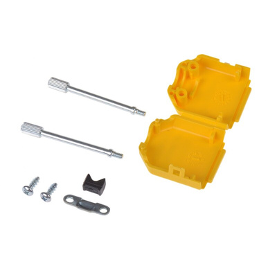 MH Connectors MHDPPK-SLIM Series Polyamide D Sub Backshell, 9 Way, Strain Relief