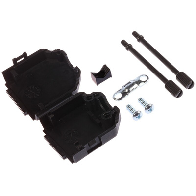 MH Connectors MHDPPK-SLIM Series Polyamide D Sub Backshell, 15 Way, Strain Relief