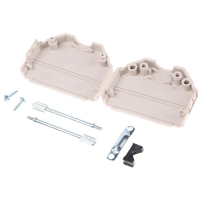 MH Connectors MHDPPK-SLIM Series Polyamide D Sub Backshell, 25 Way, Strain Relief