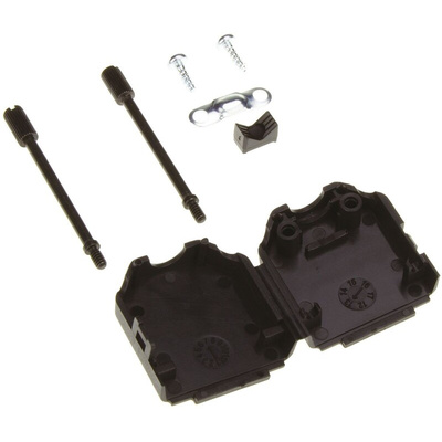 MH Connectors MHDPPK-SLIM Series Polyamide D Sub Backshell, 25 Way, Strain Relief