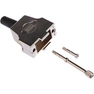 FCT from Molex FMH Series Die Cast Zinc D Sub Backshell, 9 Way, Strain Relief