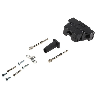 FCT from Molex FKH Series ABS D Sub Backshell, 25 Way