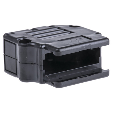 Amphenol ICC 863093C Series Thermoplastic Angled, Straight D Sub Backshell, 15 Way, Strain Relief