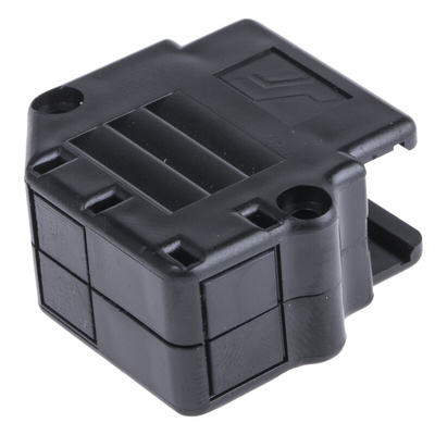 Amphenol ICC 863093C Series Thermoplastic Angled, Straight D Sub Backshell, 15 Way, Strain Relief