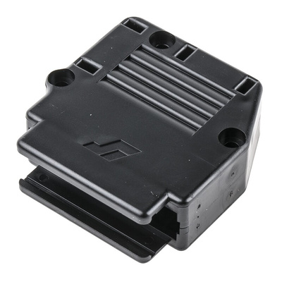 Amphenol ICC 863093C Series Thermoplastic Angled, Straight D Sub Backshell, 25 Way, Strain Relief