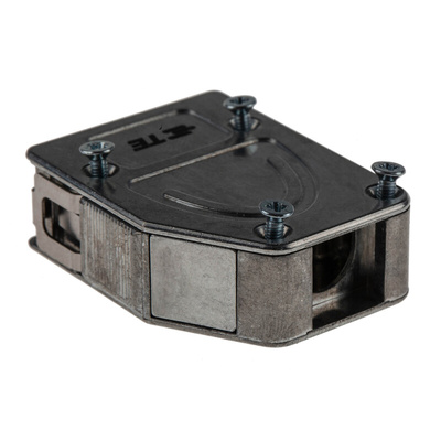 TE Connectivity Zinc Angled D Sub Backshell, 9, 15 Way