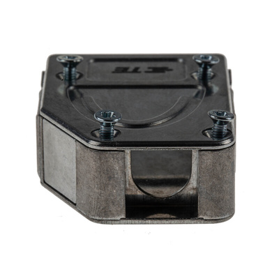 TE Connectivity Zinc Angled D Sub Backshell, 9, 15 Way