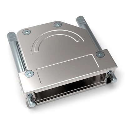 TE Connectivity Die Cast Zinc Angled D Sub Backshell, 25, 44 Way
